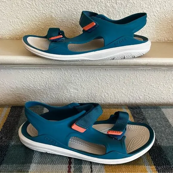 Crocs Womens Swiftwater Expedition Sport Sandals Teal Size 7 Outdoor Water - Picture 9 of 12